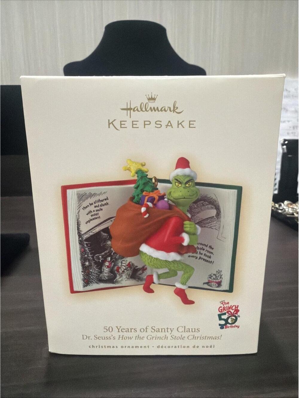 50 Years of Santy Claus - 2007 Hallmark Ornament - Dr. Seuss / Grinch Collection